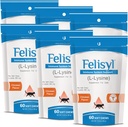 L-Lysine Soft Chews für Katzen (60 Soft Chews) – unterstützt Immun-, Beatmungs- und Augengesundheit. Eases Sneezing, Runny Nose und Watery Eyes. Salmon Flavor - (6 Pack)