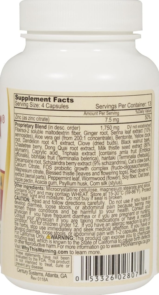 Der Reiniger Detox, effektive-7-Tage-Formel für Frauen | Ultimate Body Detox, Unterstützung Verdauungsgesundheit, 52 Veggie Kapseln, Weiß/Rot