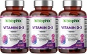 biophix Vitamine D-3 10000 UI 380 Softgels 3 Pack - Haute capacité en huile d'olive vierge extra non-OGM sans soja soutient la santé des os solides