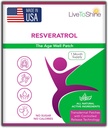 Live To Shine Resveratrol Patch - Transdermale topische pflanzenbasierte Antioxidante Unterstützung für gesundes Altern und Wellness - 30 Patches für Damen und Herren - USA Made