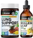 BIO KRAUTER Lung Support 60 Gummi & Mullein Tincture 4 Fl. Oz.