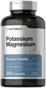 Horbäach Kalium Magnesium Ergänzung | 240 Kapseln | Premium Qualität | Non-GMO & Gluten Kostenlos
