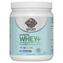 Garten des Lebens Sport Whey Plus Gewichtsmanagement mit Amino Energie - 20g Gras Fed Protein Isolate für Frauen und Männer - Vanille Pulver - mit Capsimax, 2 Billion CFU Probiotics, Über 15 Portionen