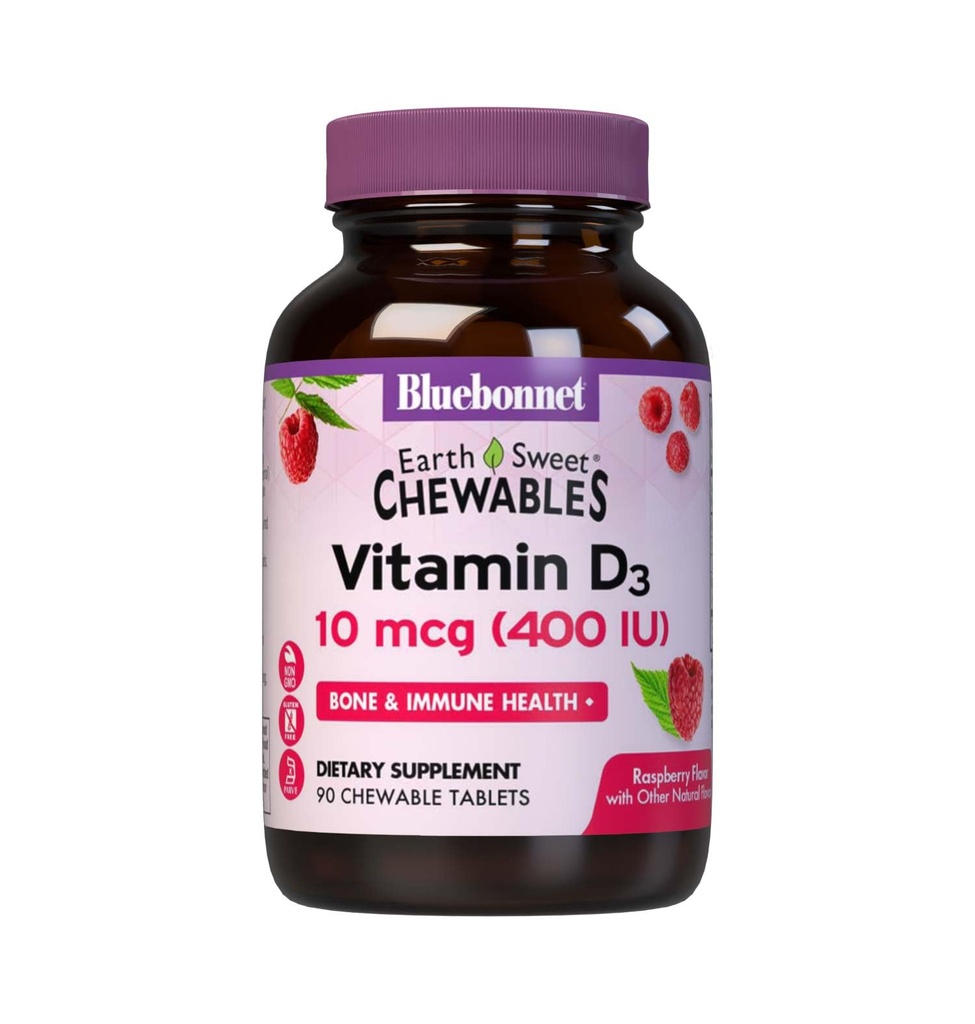 BLUEBONNET NUTRITION Erdnüsse Chew VIT D3 400 IU, 90 CT