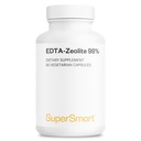 Supersmart - EDTA Zeolite 98% (Formula avanzata) - con Milk Thistle & Parsley - Integratore ad alta potenza | Made in USA | Non OGM & Gluten Free - 90 Capsule Vegetariani