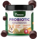 Cuscinetti Probiotici per cani Enzimi Digestivi - Diarrea Cane & Natural Allergy Relief - Cuscini Probiotici Puppy - Cuciture di Allergia Cane - Confezione da 120 Chews