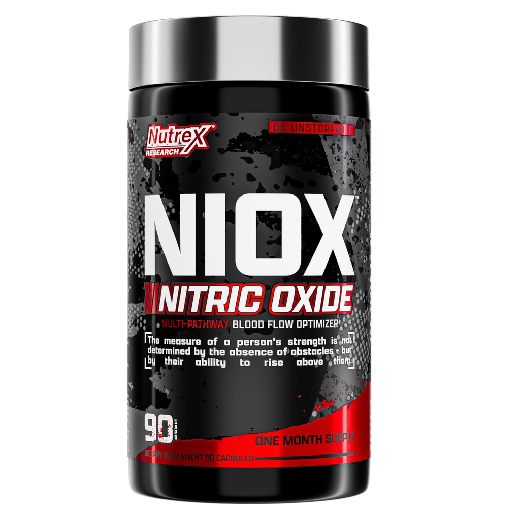 NIOX Extreme Pumps - 90-Count Pre-Workout Pump Supplement mit Arginine Nitrat, Vitamin C, AstraGin für Muskelpumpe, Vascularity, Endurance, NO3- T