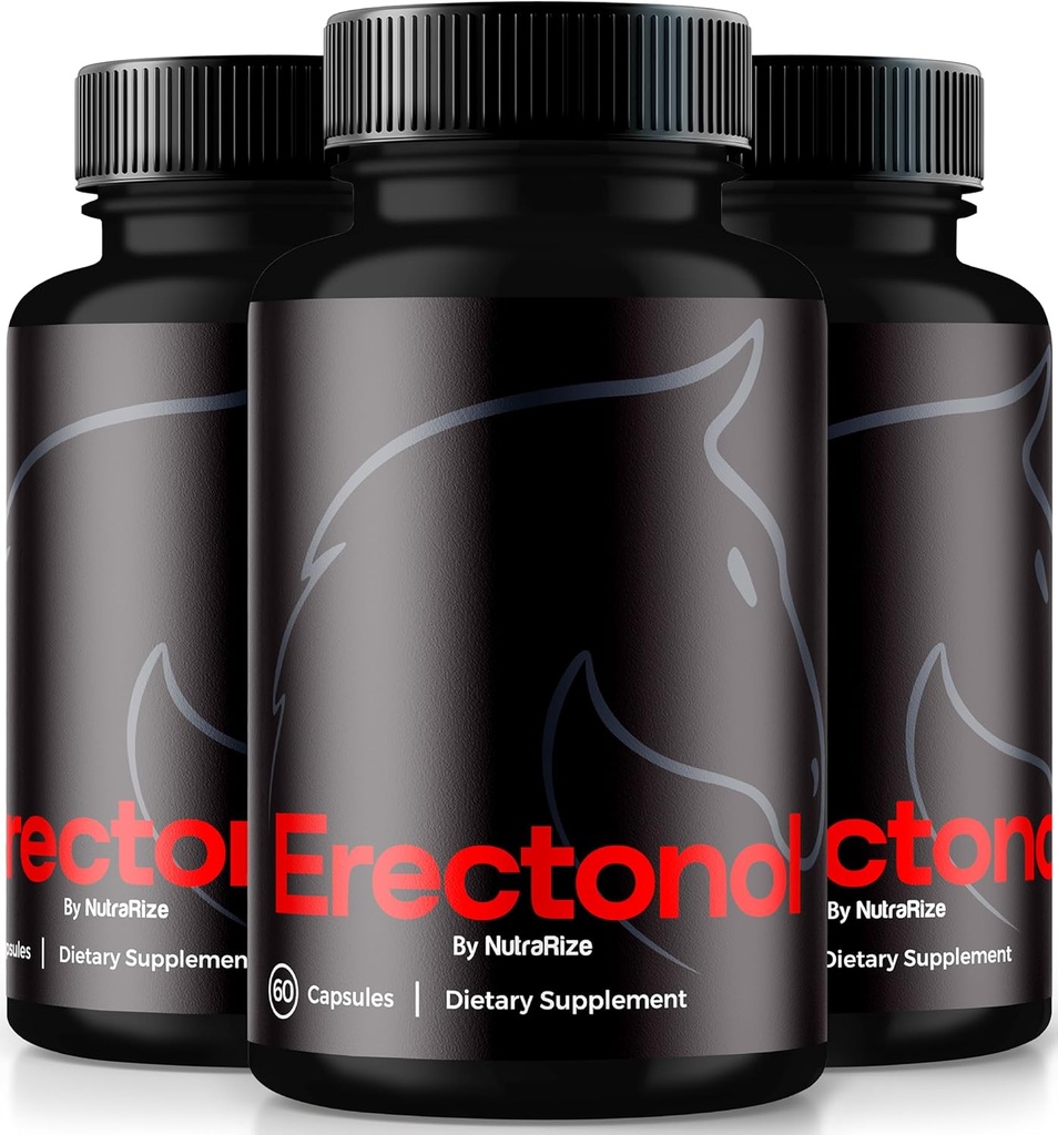 (3 Pack) Erectonol Kapseln für Männer, Erectonol Male Nahrungsergänzung, Tägliche Formel für Herren Wellness und Spitzenleistung, Erweiterte Formel Pillen für einen aktiven Lebensstil, Bewertungen (180 Kapseln)