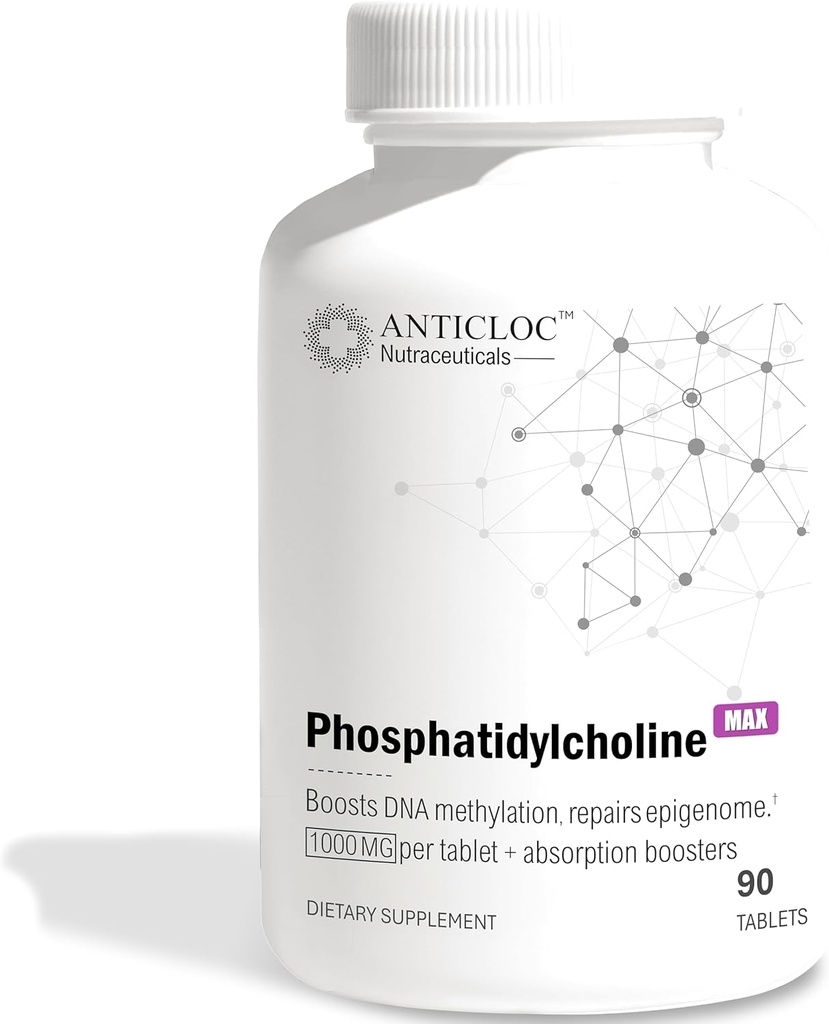 Premium Phosphatidylcholin PC 1000MG Pro Tablet | 90 Tage Versorgung | 5X Ultra Absorption | Max Strength | Max Strength | steigert Methylierung & Epigenome Gesundheit | Anti-Aging s Gehirngesundheit & Leber Funktion