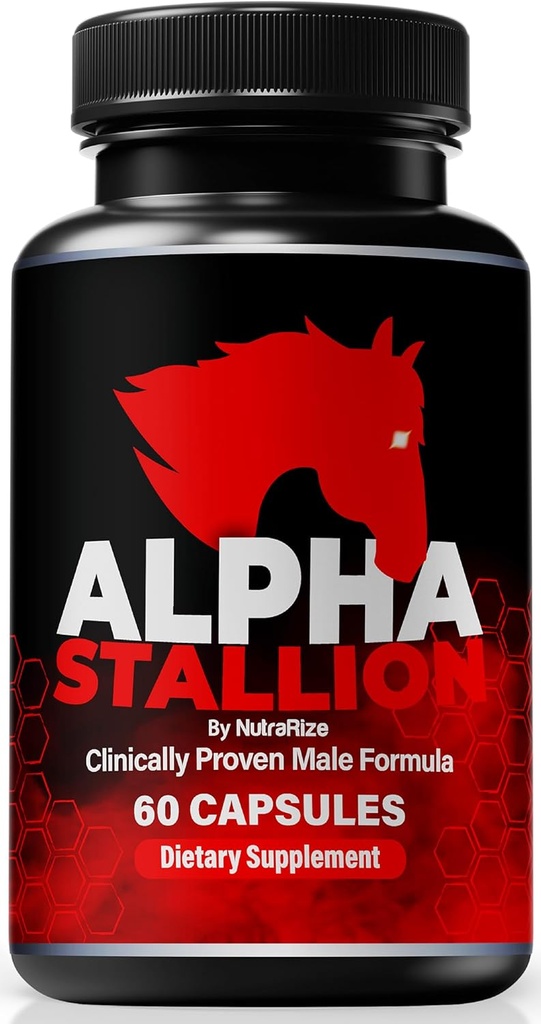 Alpha Stallion Pillen für Männer, Tägliche Ernährung Formel für männliche Leistung und Vertrauen, Alle natürlichen Alpha Stallion Kapseln zu unterstützen Gesamtgesundheit, offizielle AlphaStallion Bewertungen (60 Kapseln)