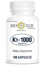 K1-1000 (Vitamin K1) 100 Kapseln - 3 Packung - Bio-Tech Pharmacal