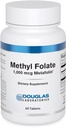 Douglas Laboratories Methyl Folate L-5-MTHF - 1.000 mcg Metafolin - Vitamin B Folate - Unterstützt Homocystein Metabolism & Fetal Development* - Non-GMO - 60 Tabletten