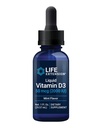 Prolongation de la durée de vie Vitamine liquide D3 (minute), 50 mcg (2000 UI), système immunitaire, santé des os, santé des corps entiers, goût de menthe poivrée, sans gluten, sans OGM, 29.57 ml