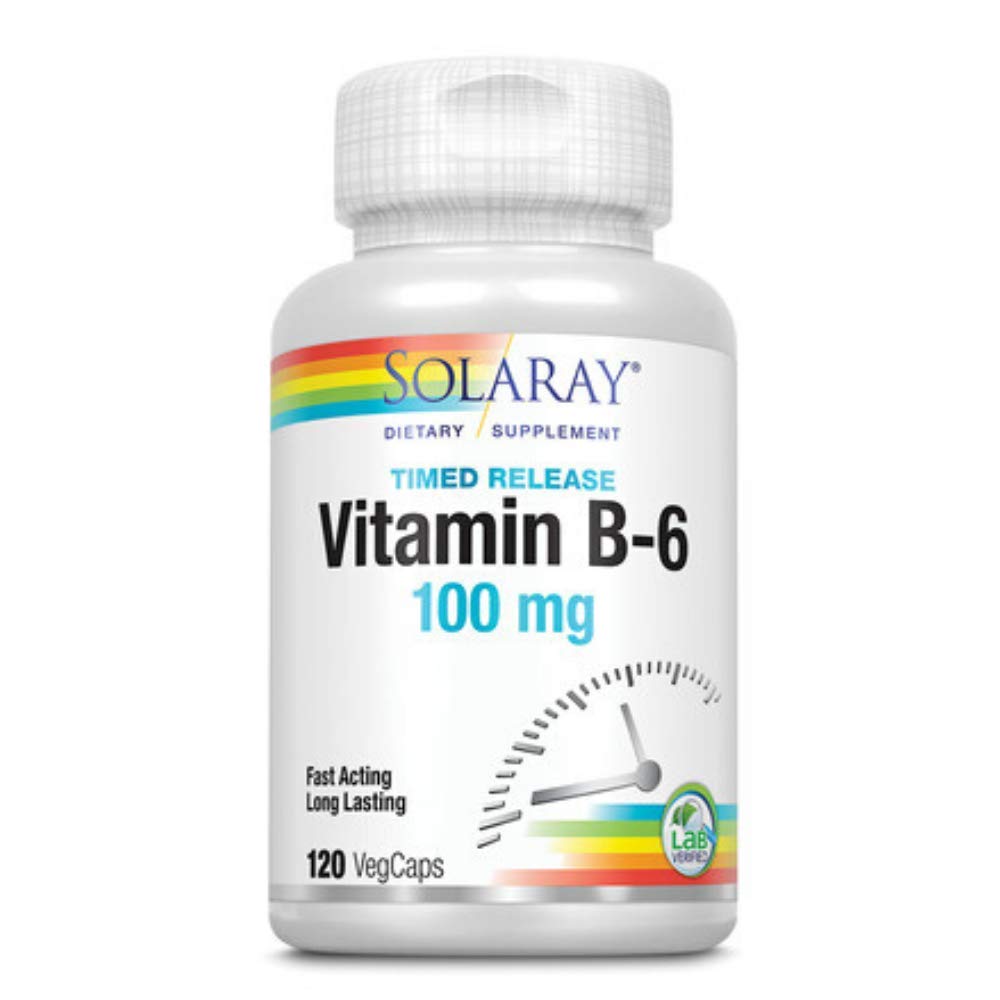 SOLARAY B-6 TSTR Supplement, 100mg | 120 Zähler