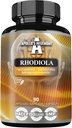 APOLLO'S HEGEMONY Rhodiola Rosea 500 mg Per Capsule - 90 Vegan Capsule - Estratto standardizzato al 3% Salidroside - Energy and Stamina Booster - Supplemento dieta