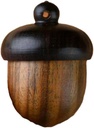 Casella di viaggio di legno, scatola di pillole di medicina di legno, organizzatori di tubo di forma di ghianda scatola di legno Pill Case di viaggio capsule dell'organizzatore della scatola di stoccaggio della granule contenitore di medicina del contenitore di Tablet
