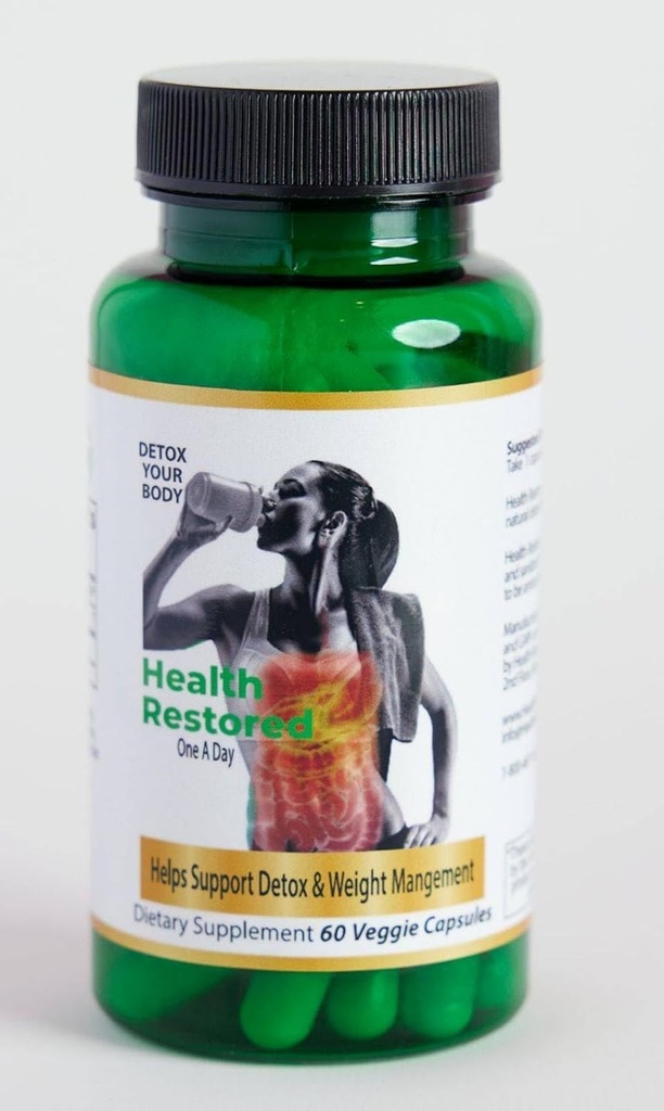Sanità Restaurata Detox completo e supporto benessere per gli uomini e le donne - Premium 100% Clinoptilolite Zeolite Capsule - Supplemento Robusto Assistenza sanitaria con Nessun Additivo