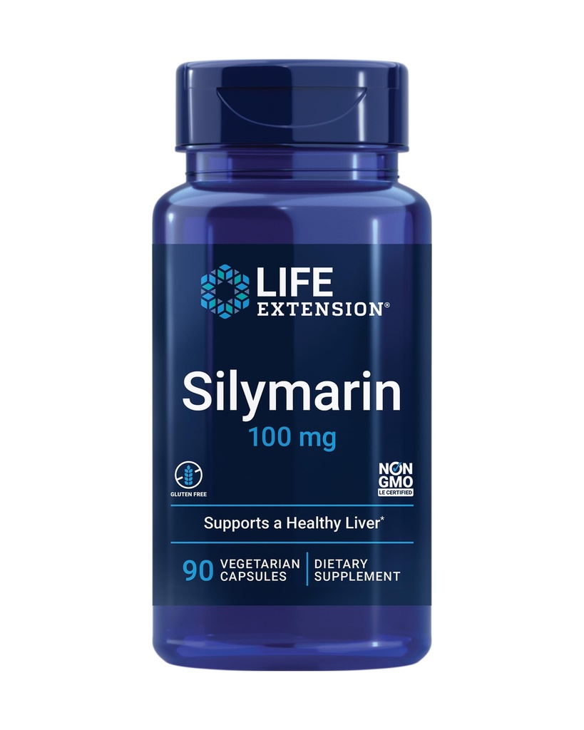 Lebensverlängerung Silymarin – Milchdistelextrakt – Unterstützt Lebergesundheit – Glutenfrei, Non-GMO, Vegetarisch – 90 Kapseln