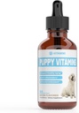 Welpen Vitamine | Welpen Ergänzungen | Welpen Vitamine für kleine Hunde | Welpen Vitamine große Zucht | Welpen Multivitamin | Welpen Vitamine und Ergänzungen | Flüssige Welpen Vitamine | 1 fl oz: Bacon Flavor
