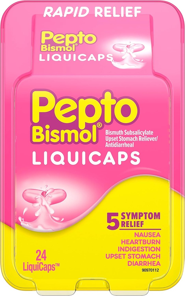 Pepto Diarrea Antidiarrea Liquicaps - 24 ct