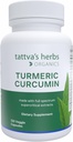 Tattva Erbe Curcumina Turmerica 500 mg, Integratore di erbe per il supporto antiossidante, Curcumina di curcuma con pepe nero per assorbimento avanzato, 1 confezione, 120 capsule vegetali