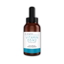 Dr. Brighten Vitamin D3/K2 — Hochkonzentrierte Flüssigkeit D3 K2 Tropfen — Nahrungsergänzung für starkes Immunsystem und Knochengesundheit, 2 Fl Oz