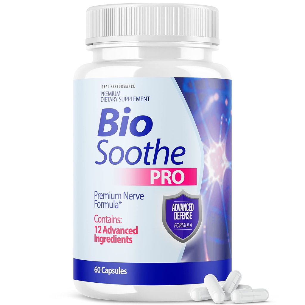 IDEAL PERFORMANCE Biosoothe Pro Neuropathy Treatment Capsule per le pillole di riparazione del dolore Nerve Bio Soothe Premium Formula Supplement Alpha Fix Neeve (60 capsule)