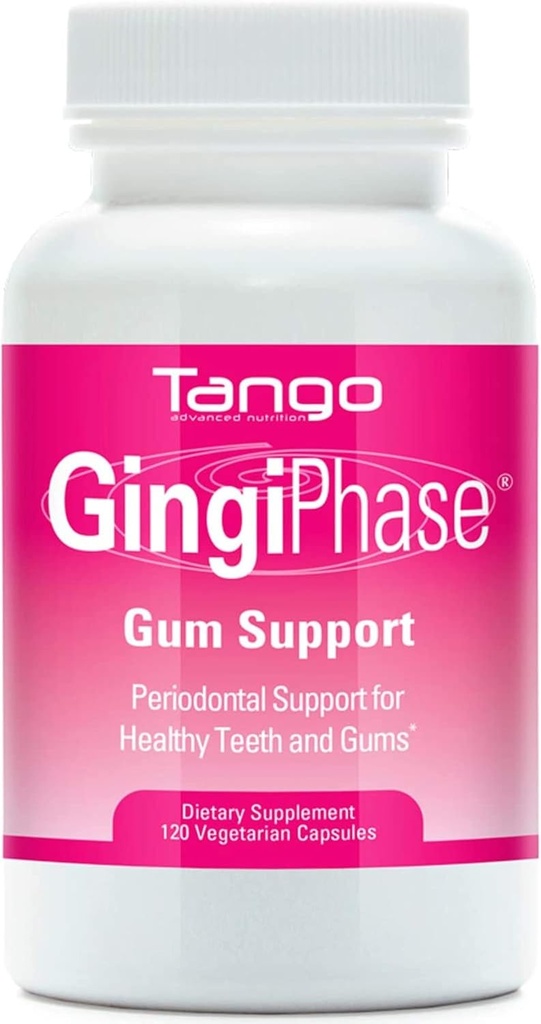 GingiPhase Natural Herbal Supporto Odontoiatrico Integratore per Gums sani, denti, e Circulation Jaw (120 capsule)
