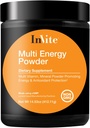 Invite Health Multi Energy Powder - Unterstützt Energie und Stoffwechsel – Enthält Cholin, Inositol, Lecithin, Calcium, Magnesium, Vitamin D3, Boron, Magnesium, Zink, Vitamin C - 30 Portionen