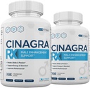 (2 Pack) Cinagra RX Pillole per gli uomini, Cinagra RX Supplemento Advanced Formula, 120 Conte