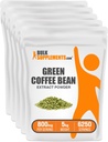 BulkSupplements.com Green Coffee Bean Extract Pulver - Green Coffee Bean Supplements, Green Coffee Bean Powder - Energie-Unterstützung, Glutenfrei, 800mg pro Servierung, 5kg (11 lbs) (Pack von 5)
