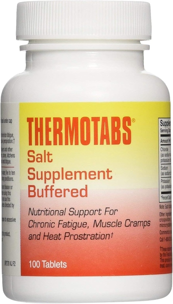 Thermotabs Salzergänzung, gepuffert, 100 Tabletten - Kaufen Packungen und sparen (Pack von 3)