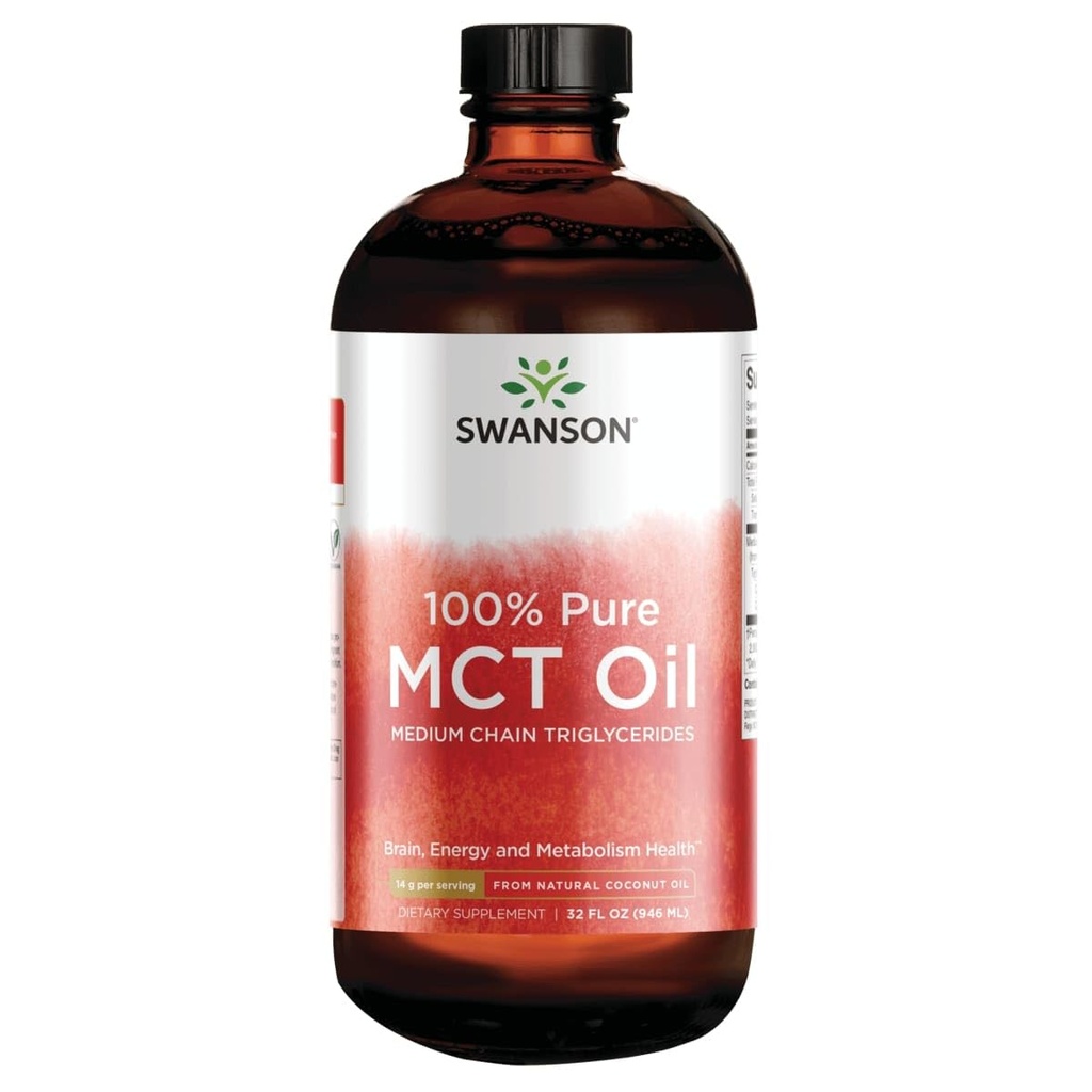 Swanson 100% Pure Mct Oil 32 fl Ounce (946 ml) Flüssigkeit