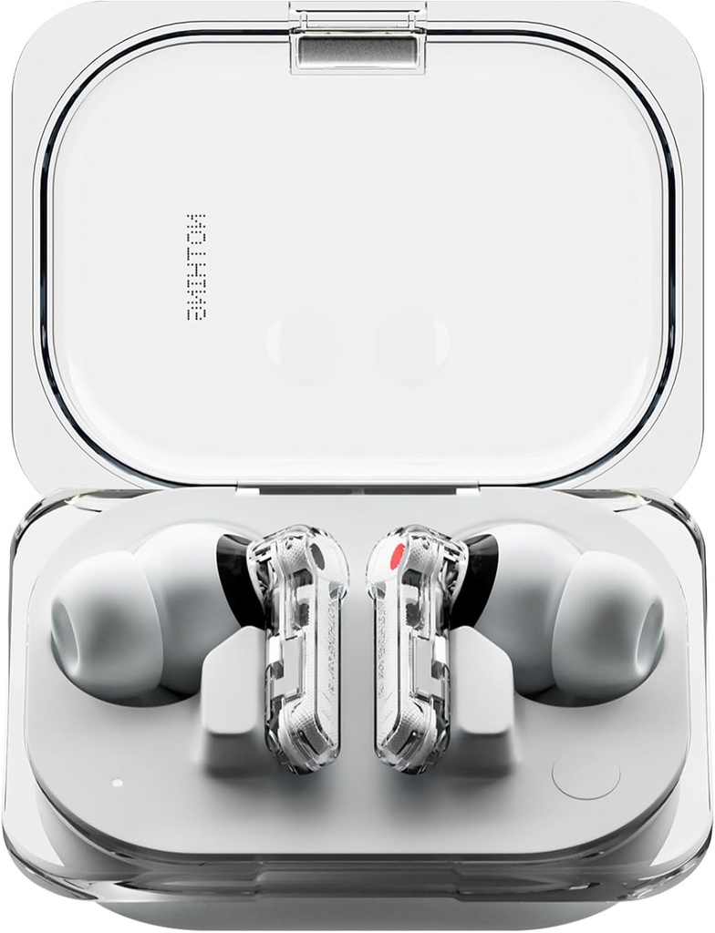 Nulla Earbuds (a) Wireless Earbuds, 45dB Hybrid Noise Cancelling Earbuds, Hi-Res Audio, Advanced Equaliser, Dual Connect, 6 Mics, 42.5H Playtime Ear Buds Wireless Bluetooth, Bianco