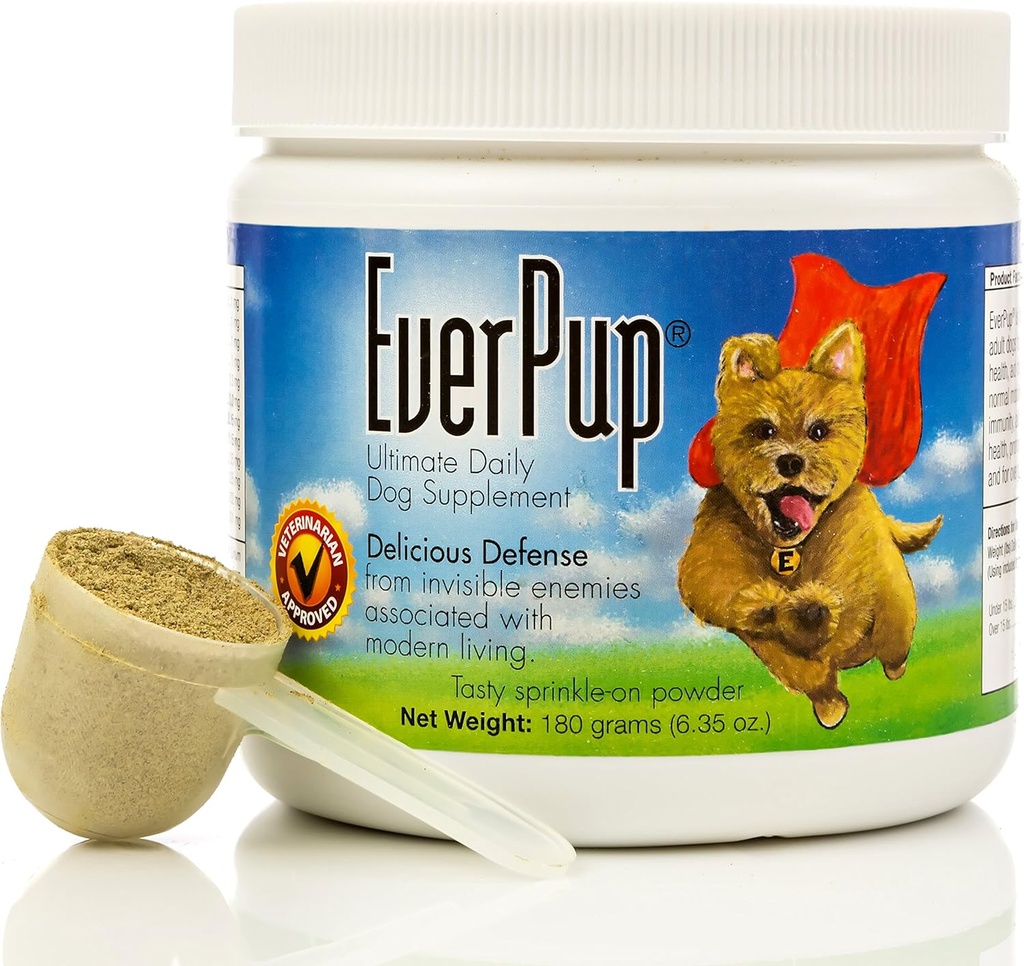 EverPup Ultimate Daily Dog Supplement con Glucosamina, Prebiotici, Probiotici, Apoptogeni, Vitamine e Minerali per Giunti Sani, Immunità, Digestione, Salute della pelle