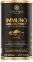 Nutrizione essenziale Immuno Whey - Polvere di proteine del siero idrolizzata, isolato di proteine del siero di siero di siero di siero di latte, proteine di 18g per porzione, aminoacidi, produzione di Glutathione - estratto di curcuma - Latte dorato - 17.4oz