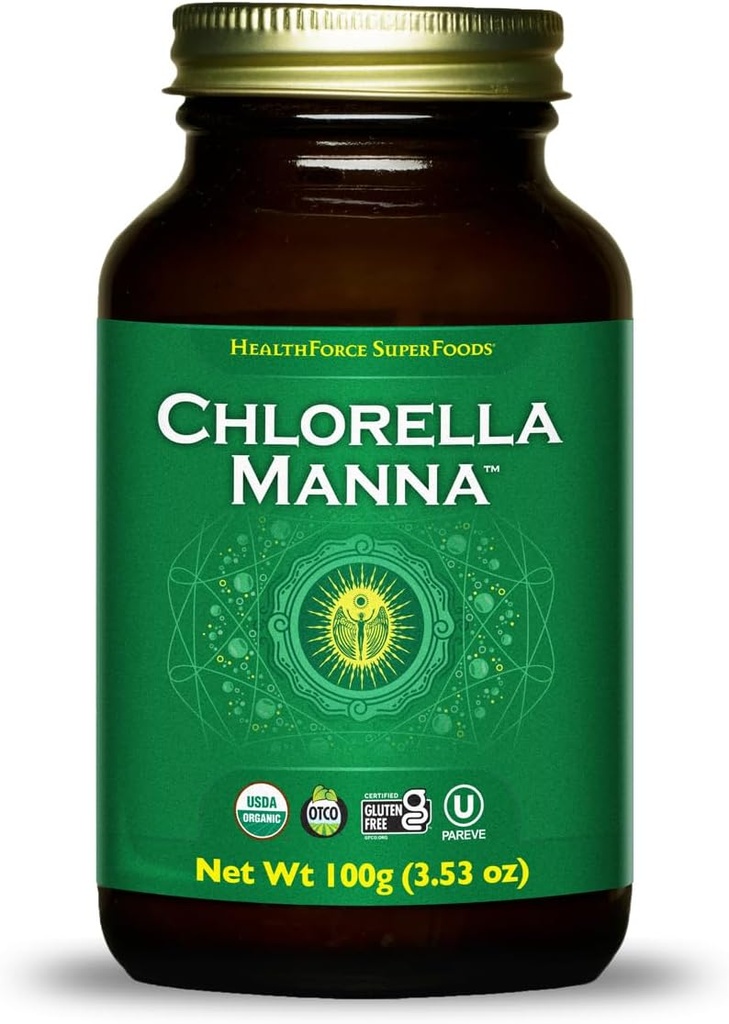 HealthForce SuperFoods Chlorella Manna - Pulver - 100 Gramm