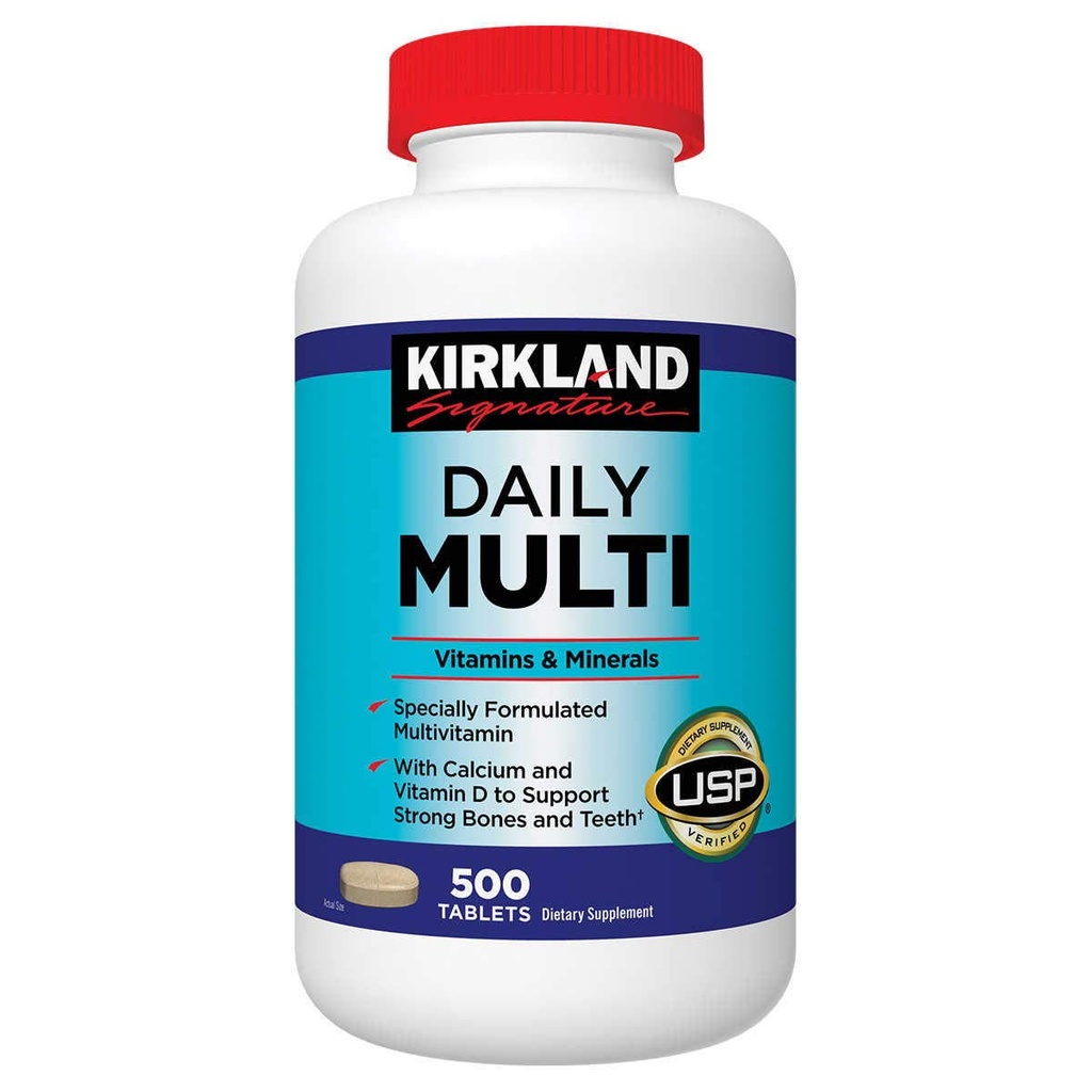 Kirkland Signature quotidienne multi, 500 comprimés (2 paquets)