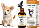 Quercetin für Hunde, Hunde Quercetin Ergänzung, Quercetin mit Vitamin C für Hunde, Quercetin für Hunde Allergien, Unterstützung Balanced Immunsystem Anti Itch Unterstützung