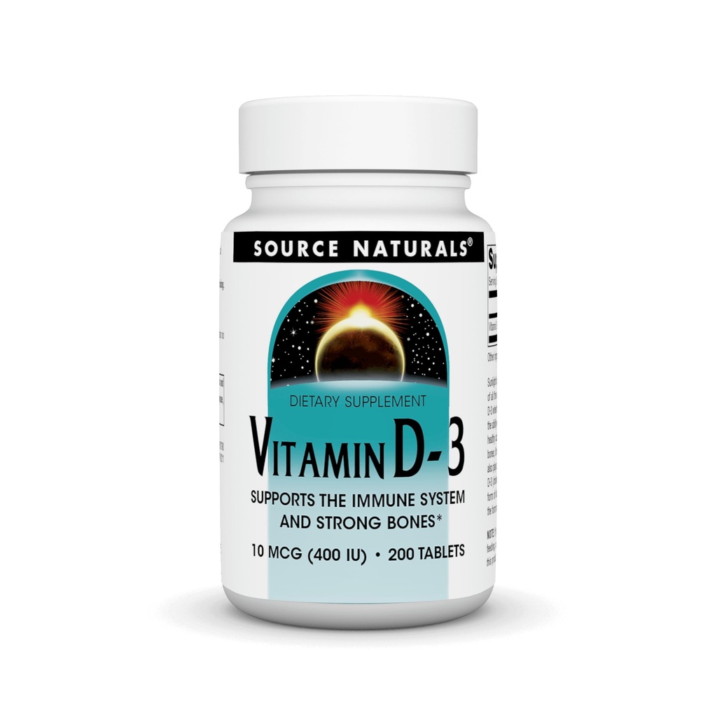 Quelle Naturals Vitamin D-3 400 IU 200 Tabletten