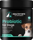 Probiotico sano per cani - Probiotico per cani per diarrea, salute del fegato e prurito, 6 batteri diversi, chews probiotici per cani - Prebiotico per cani - Made in USA - 120 Conte