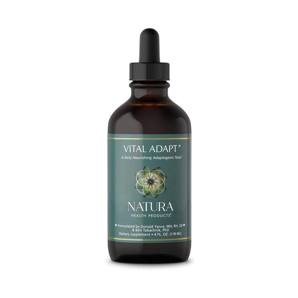 Natura Health Products Vital Adapt Supplement - Daily Nourishing Adaptogenic Tonic for Endocrine Function Support - Mit Rhodiola, Ashwagandha, Cordyceps, Reishi (4 Fluid oz)