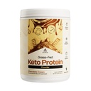 LevelUp WINNER - BEST KETO PROTEIN Polvere di proteine del collagene a base di erba, olio di MCT C8, isolato di proteine del siero di latte, burro irlandese, integratore di agitazione proteica Ketogenic (Chocolate Cream)