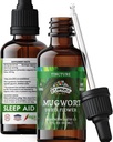 Gocce liquide dell'estratto di Mugwort – Rilassamento organico, gocce di sostegno del sonno – Tintura naturale di Mugwort - Made in USA - 2 Fl Oz