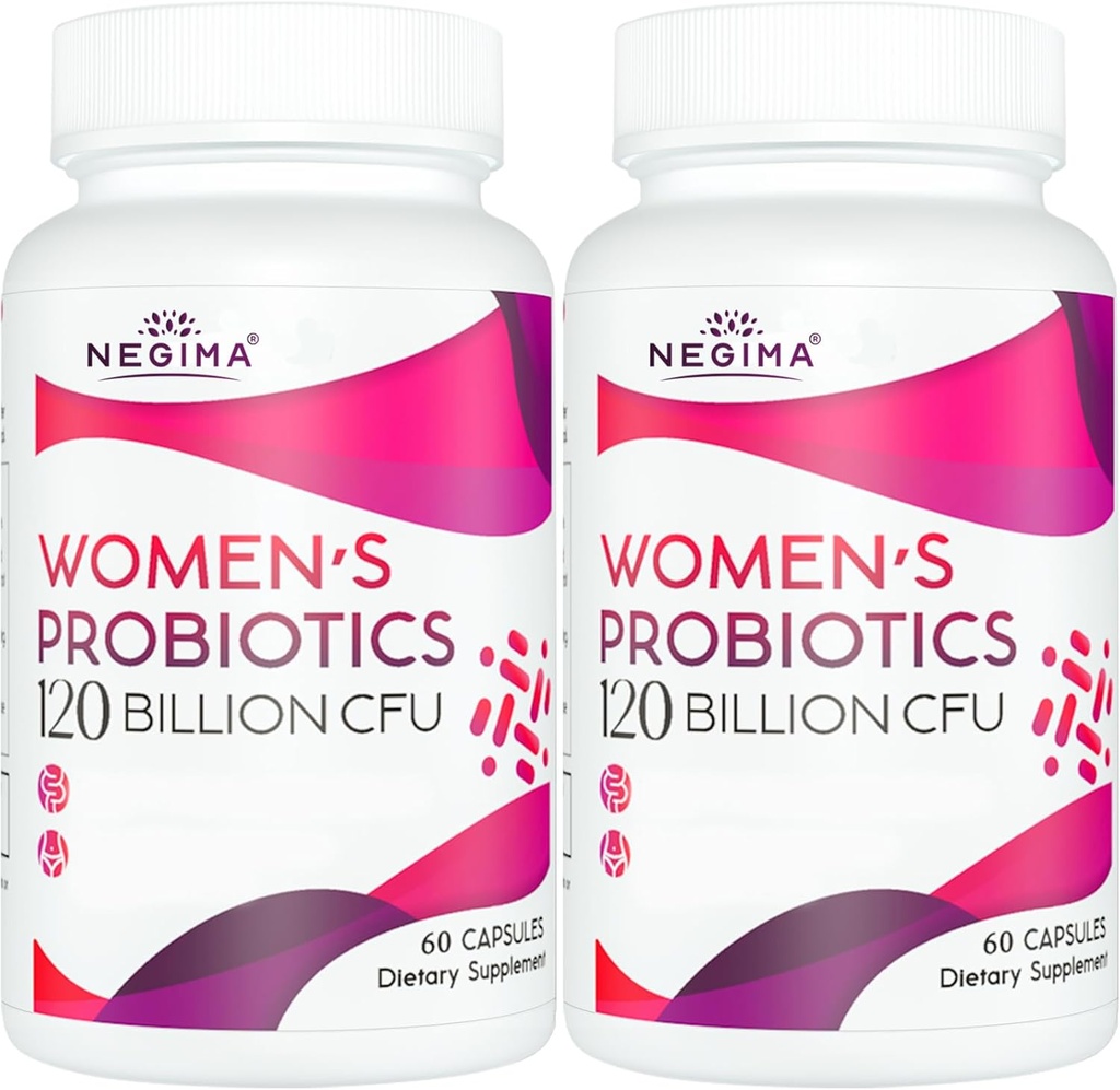 Negima Menopause Ergänzungen für Frauen, 120 Billion CFUs Probiotics für Frauen, 13-in-1 Kräuter & Botanicals Complex, für Hormone Menopause, Hot Flashes, Nachtschwärmen, Mood-Schwingungen, Schlaf - 120 Kapseln