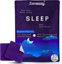 Schlafaufnäher - Kräuter Melatonin, Valerian Root und Magnesium Infused Aufnäher für besseren Schlaf, All-Night Erholung & Entspannung, Non-Habit Forming, einfach zu bedienen, 30 Aufnäher