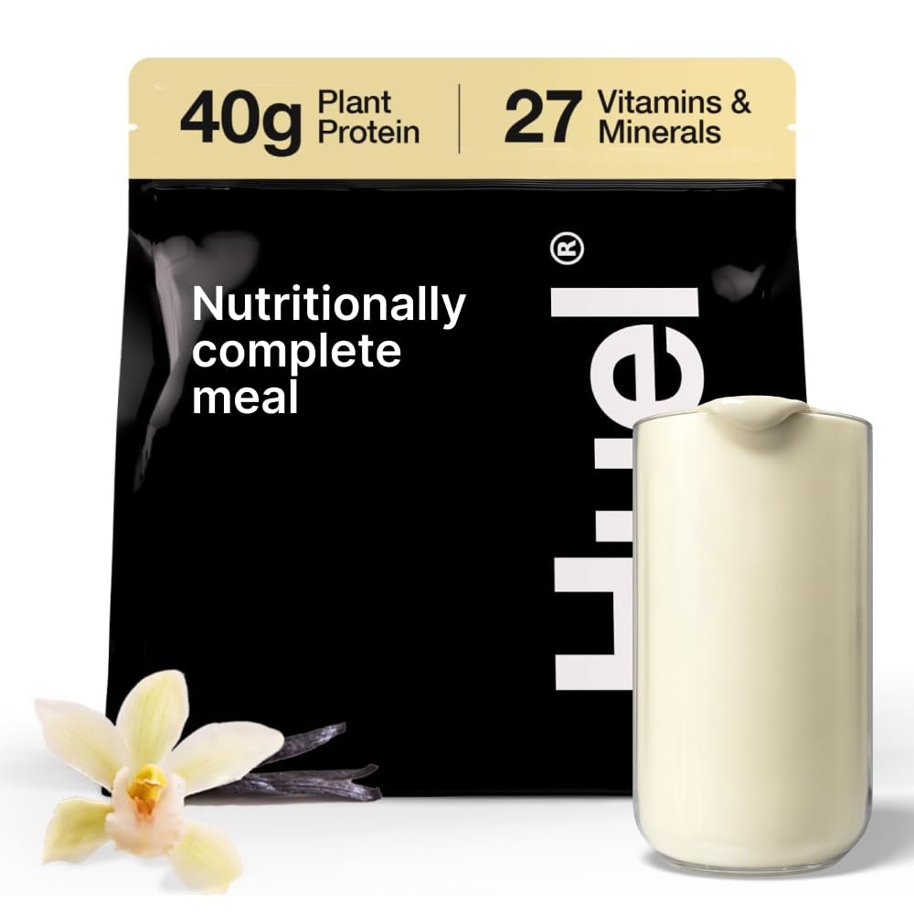 Huel Black Edition | Vanilla 40g Vegan Protein Powder | Nutritivamente Complete Meal | 27 Vitamine e Minerali, Gluten Free | 17 Servings | Scoop non incluso per ridurre la plastica