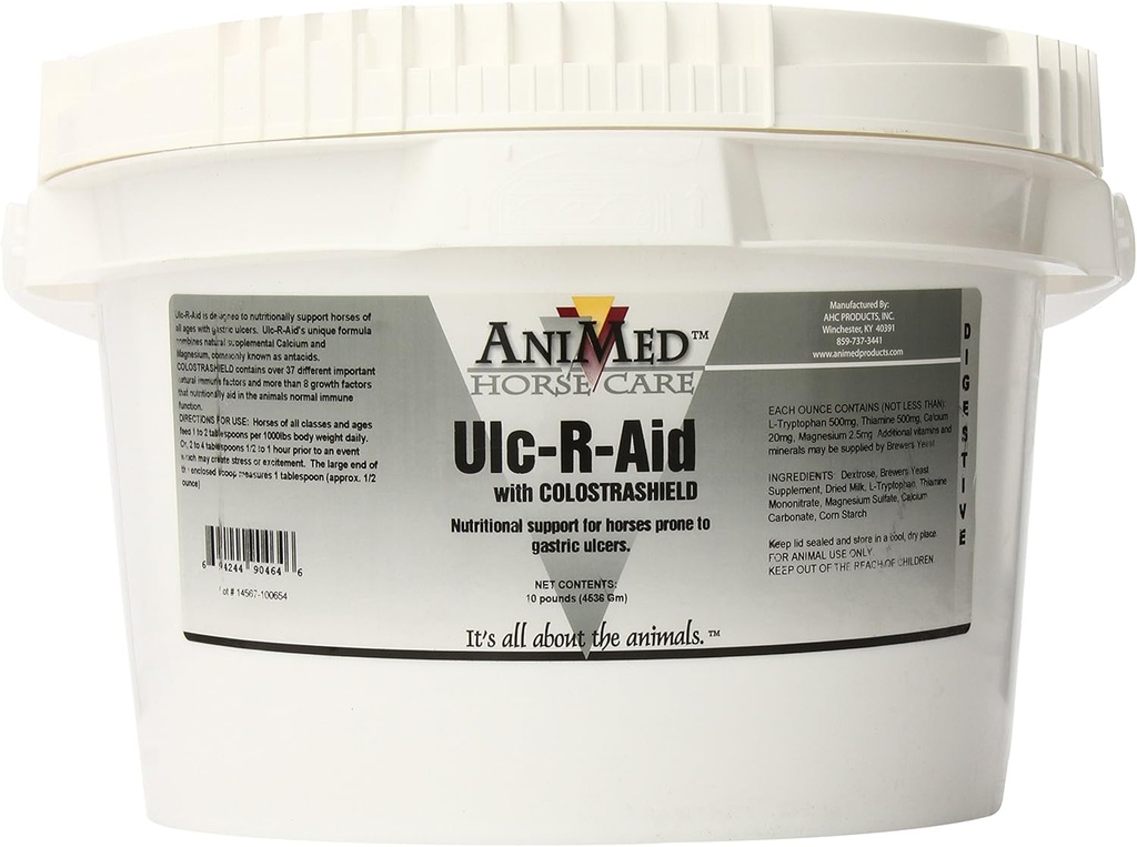 AniMed Ulc-R-Aid Nahrungsergänzung für Pferde, 10-Pound