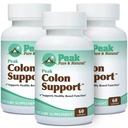 Peak Pure & Natural Colon Support - Colon Cleanse and Detox Supplement for Digestive Health - Gut Health Support with Inulin and Senna Leaf Extracts - with Fiber, Prebiotics, and Probiotics - 3 Pack