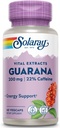 SOLARAY Guarana Seed Extract 300mg | 44 mg Koffein | Gesunde Energie, Fokus, Gedächtnis & Stoffwechsel Unterstützung | 60 VegCaps